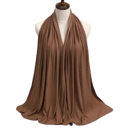 Ramadan Modal Cotton Jersey Hijabs For Woman Long Muslim Shawl Plain Soft Turban Niqab Head Wraps Scarf Women Hijab