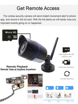 1080P Wifi Bullet Camera IP Cctv Security Wireless Infrared Video Audio Surveillance Outdoor Waterproof Home Cam Ipcam Onvif