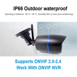 1080P Wifi Bullet Camera IP Cctv Security Wireless Infrared Video Audio Surveillance Outdoor Waterproof Home Cam Ipcam Onvif