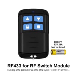 WIFI Garage Door Opener Gate Receiver 2CH 433mhz Universal Fixed Rolling Code Multi Brand Controller Switch Works with Tuya