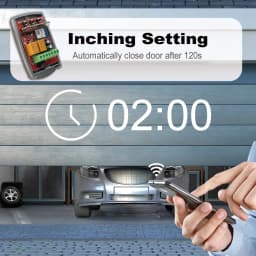 WIFI Garage Door Opener Gate Receiver 2CH 433mhz Universal Fixed Rolling Code Multi Brand Controller Switch Works with Tuya