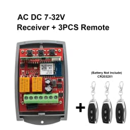 WIFI Garage Door Opener Gate Receiver 2CH 433mhz Universal Fixed Rolling Code Multi Brand Controller Switch Works with Tuya