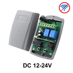 WIFI Garage Door Opener Gate Receiver 2CH 433mhz Universal Fixed Rolling Code Multi Brand Controller Switch Works with Tuya
