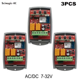WIFI Garage Door Opener Gate Receiver 2CH 433mhz Universal Fixed Rolling Code Multi Brand Controller Switch Works with Tuya