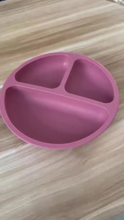 Silicone Baby Sucker Silicone Dining Plate Rice Spoon Set Cute Cartoon Children Dishes Smile Face Baby Tableware Retro Kid Bowl