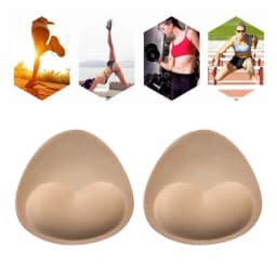 1Pair Sponge Push Up Bra Pads Set for Women Invisible Insert Swimsuit Bikini Breast Enhancers Chest Cup Pads Accessories