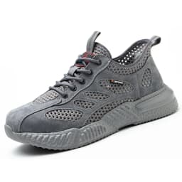 Summer Work Shoes with Protection Breathable Lightweight Safety ShoesSteel Toe Cap Working Male Construction Work Mesh Sneakers