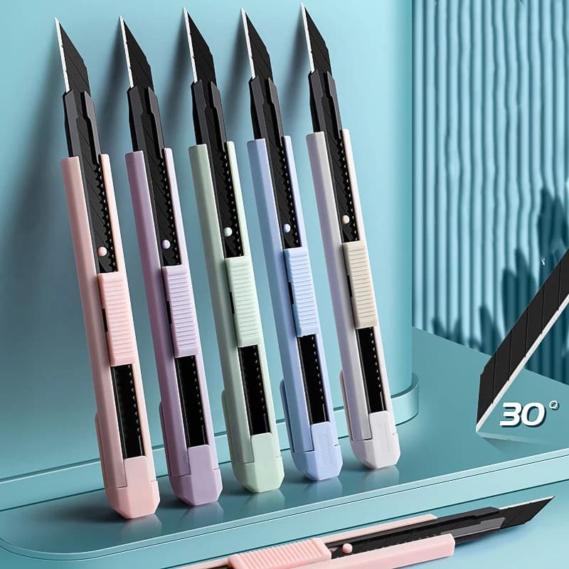 Multifunction Portable Utility Knife W/ Blade Pocket Craft Wrapping Box Paper Envelope Cutter Letter Opener Student Art Supplies