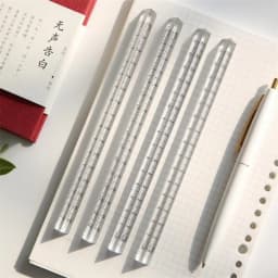 1PCS Transparent Triangle Ruler School and Office Supplies Stationery
