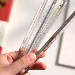 1PCS Transparent Triangle Ruler School and Office Supplies Stationery