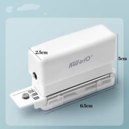 Mini 6-Hole Punching Machine DIY Book Page Stitcher Paper Binding Punch Planner Loose Leaf Paper Hole Puncher Office Stationery