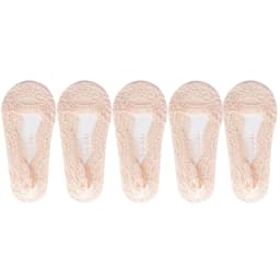 5 Pairs/Lot Socks Women's Ankle Short No-Show Invisible Foot Summer Thin Cotton Set White Low Cut Boat Lace Silicone Non-Slip