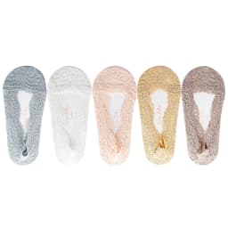 5 Pairs/Lot Socks Women's Ankle Short No-Show Invisible Foot Summer Thin Cotton Set White Low Cut Boat Lace Silicone Non-Slip