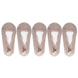 5 Pairs/Lot Socks Women's Ankle Short No-Show Invisible Foot Summer Thin Cotton Set White Low Cut Boat Lace Silicone Non-Slip