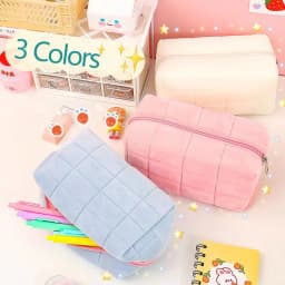 Kawaii Pillow Pencil Case Girls School Supplies Pen Pouch Cute Korean Stationery Pencil Boxes For Office