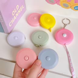 1 Pc 1.5m Portable Retractable Ruler Mini Tape Measure Sewing Leather Ruler Children Height Ruler Centimeter Inch Roll Tape