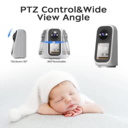 JOOAN 3MP PTZ 5G Wifi Camera HD 2.8” Touch Screen Baby Monitor Color Night Two Way Audio Wireless Smart Home Security Camera