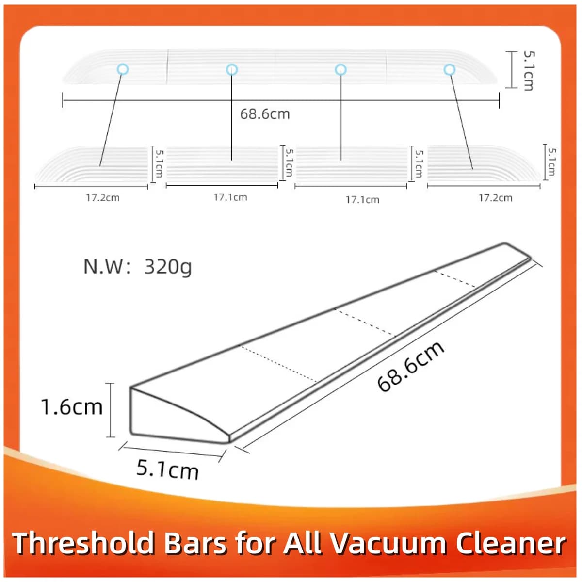 Threshold Bars Step Ramp Climbing Mat For Xiaomi Roborock IRobot Roomba ILIFE Ecovacs Deebot Robot Vacuum Sweeper Parts