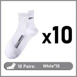 10/20Pairs High Quality Men's Socks Casual Breathable Cotton Man Run Sports Socks Spring Autumn Male Sox Gifts Plus Size 38-45
