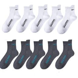 10/20Pairs High Quality Men's Socks Casual Breathable Cotton Man Run Sports Socks Spring Autumn Male Sox Gifts Plus Size 38-45