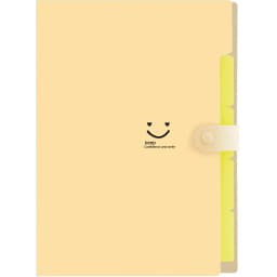 A4 Multi-Layer Folder Dutton File Bag File Bag Candy Color Five Grid Organ Bag Large Capacity Korean Simple Office Stationery