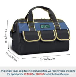 AIRAJ 1680D Multifunctional Tool Bags Oxford Cloth Electrician Bags Waterproof and Wear-Resistant High Capacity Storage Bags