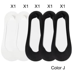 5 Pairs/ Lot Woman Socks New Summer Ultrathin Solid Color Invisible No Show Socks Set Breathable Anti-slip Socks Slippers Casual