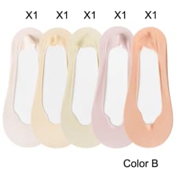 5 Pairs/ Lot Woman Socks New Summer Ultrathin Solid Color Invisible No Show Socks Set Breathable Anti-slip Socks Slippers Casual