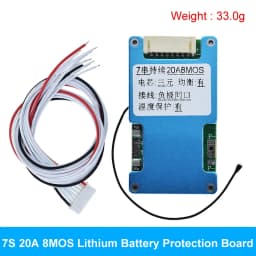 BMS 7S 24V 15A 20A 25A Li-ion Lmo Ternary Lithium 18650 Battery Charger Protection Board Balance And NTC Temperature Protect