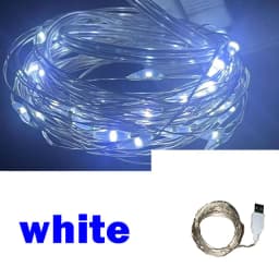 3/10/20M USB LED String Lights Copper Silver Wire Garland Light Waterproof Fairy Lights For Christmas Wedding Party Decoration