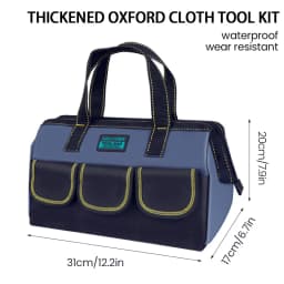 AIRAJ Tool Bag Electrician Instrumentation Work Bag Organizer Wrench Set Storage Tool Bags Professional Heavy Duty Tool Bag Belt