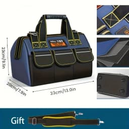 AIRAJ Tool Bag Electrician Instrumentation Work Bag Organizer Wrench Set Storage Tool Bags Professional Heavy Duty Tool Bag Belt