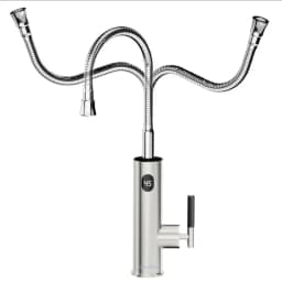 Briwellna Electric Water Heater Hot Water Faucet 2 in 1 Basin Tap Tankless Geyser 220V Instant Water Heater Faucet For Home