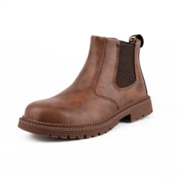 Men Lerther Work Boots Indestructible Safety Shoes Men Steel Toe Puncture-Proof Work Sneakers Male Work Shoes