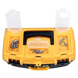 AIRAJ 15/12 Inch Hardware Tools Box, Plastic Thick Combination Suitcase Electrician Carpenter Electric Drill Storage Box