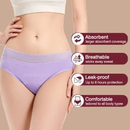 Period Underwear Cotton Menstrual Panties Woman Strong Absorption Underwear Menstrual Brief Leak Proof Menstruation Panties Girl