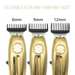 For Kemei KM-5027 1949 5098 9163 5021 Etc. Hair Trimmer Limit Comb Universal Black Guards Hairdresser Hair Cutting Guide