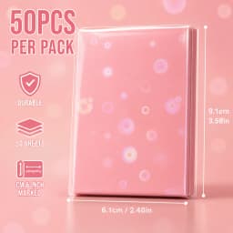 Sharkbang 50pcs/Lot Holo Card Sleeves 61x91mm 20C Macaron Color Kpop Holder For Postcards Films Game Cards Photocard Protector