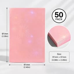 Sharkbang 50pcs/Lot Holo Card Sleeves 61x91mm 20C Macaron Color Kpop Holder For Postcards Films Game Cards Photocard Protector