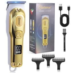 Professional Hair Clipper Ceramic Blade Male Hair Trimmer LED Display Haircut Machine USB Charging