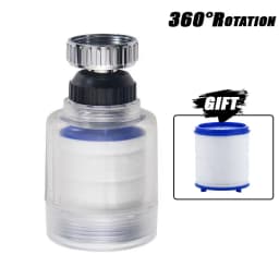 1080 ° Rotatable Extension Conventional Filter Faucet Nozzle Universal Bathroom Faucet Extension Adapter Aerator Faucet Extender