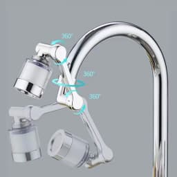 1080 ° Rotatable Extension Conventional Filter Faucet Nozzle Universal Bathroom Faucet Extension Adapter Aerator Faucet Extender