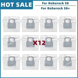 Compatible For Roborock S8 / S8 Plus Replacement Spare Parts Roller Main Side Brush Hepa Filter Mop Cloth Dust Bag Accessories