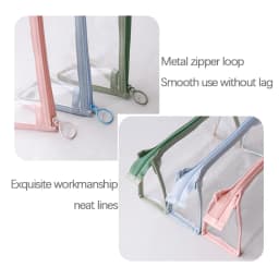 Transparent Pencil Case Large Capacity Simple Pen Bag Kawaii Cosmetic Bag School Study Stationery Office Supplies