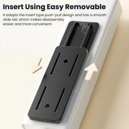 Toocki 1/3PCS Power Strip Holder Wall-hanging Power Strip Socket Mount Self-Adhesive Destop Cable Wire Organizer