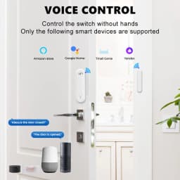 ONENUO Tuya Smart WiFi Door Sensor 80dB Sound Window Sensor Smart Life Arm Disarm Door Sensor APP Alert Alarm Door Sensor