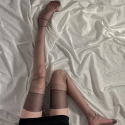 Multi-color See Through Stockings For Women 110 cm Length Anti Hook Thigh Stockings Non-elastic Long Hosiery For Garter Belt