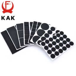 KAK 1-24PCS Self Adhesive Furniture Leg Feet Rug Felt Pads Anti Slip Mat Bumper Damper For Chair Table Protector Hardware