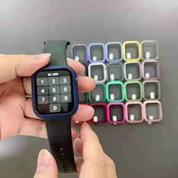 Glass+Case for Apple Watch Ultra 49mm 45mm 44mm 41mm 40mm Accessories PC Screen Protector Cover iwatch Series 3/4/5/6/7/8/SE