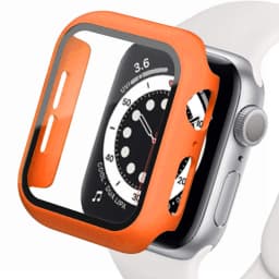 Glass+Case for Apple Watch Ultra 49mm 45mm 44mm 41mm 40mm Accessories PC Screen Protector Cover iwatch Series 3/4/5/6/7/8/SE
